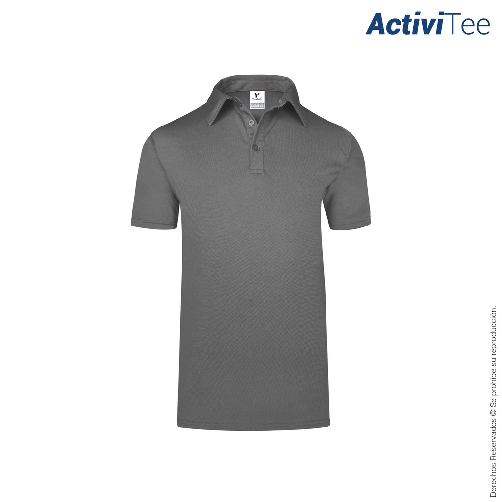 Playera Polo Dry Fit C1502 (Gris, Ch, Pecho Izquierdo)