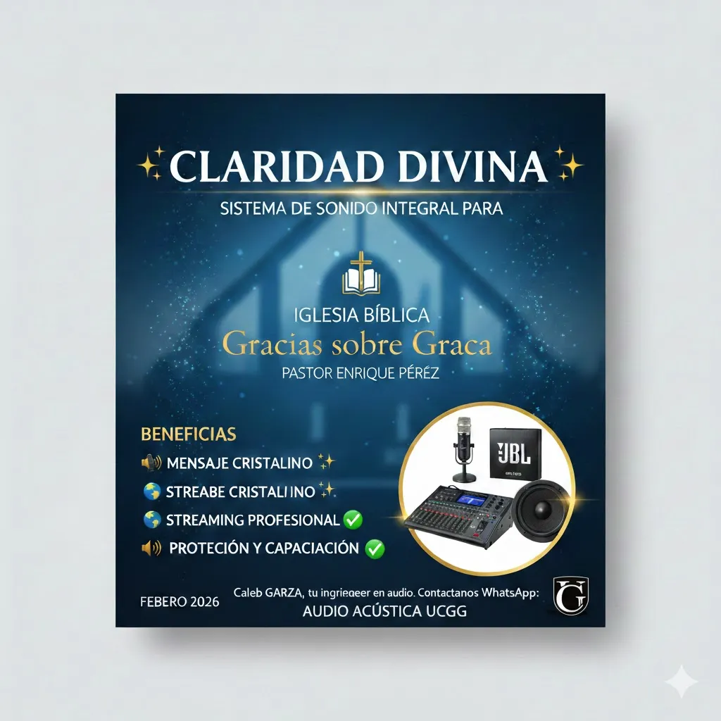 🛠️Puesta en Marcha e Ingeniería Acústica ⛪ "Claridad Divina" para tu Ministerio
