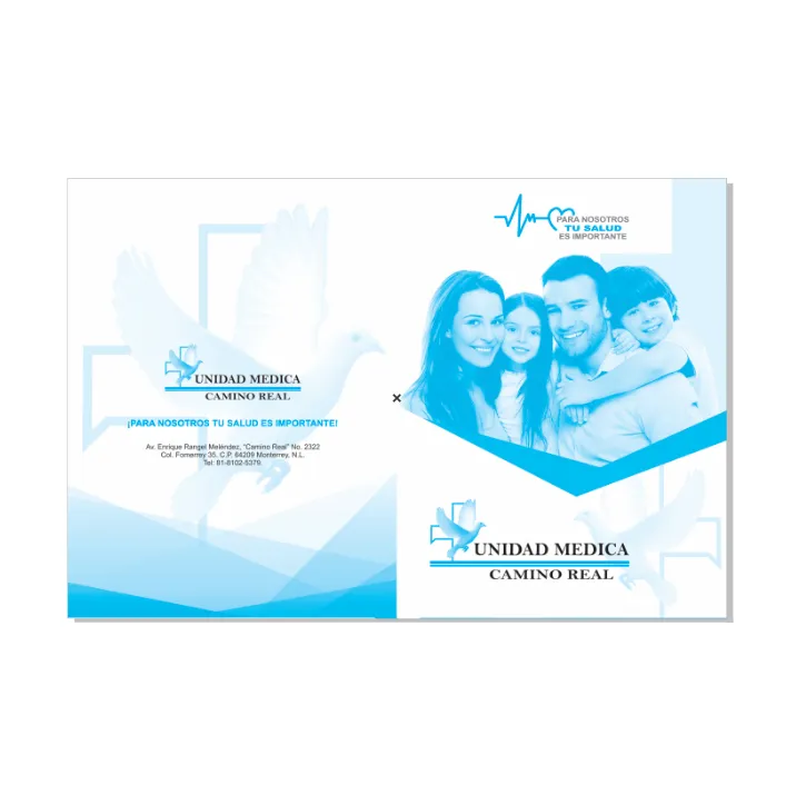 1 Millar de Legajo institucional 2x2 (Sin Solapa, Con UV)