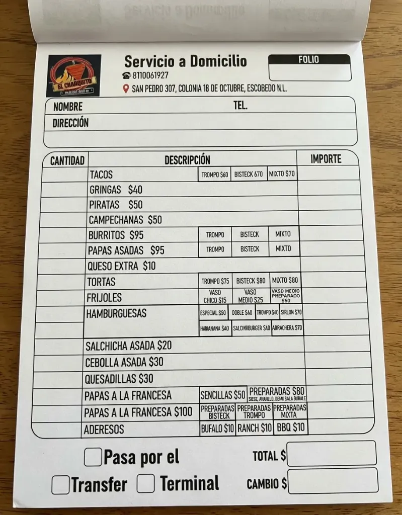 200 Comandas Premium a Color🌮💰