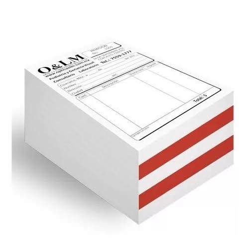 Paquete de 400 notas de remisión 1/4 de carta folio NEGRO